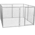 Hundeauslaufkäfig/Haustier Laufstall Hundehütte/Metall Klassisch große verzinkte Outdoor-Haustierkäfige, Träger und Häuser für Hunde 1 Satz 4.0 mm